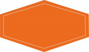 Orange Color Diamond Shape Sticker