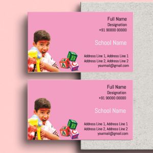 visiting card designs printing for Play School