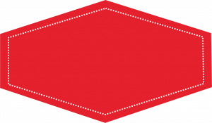 Red Color Diamond Shape Sticker