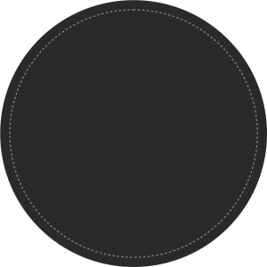 Black Color Circle Shape Sticker