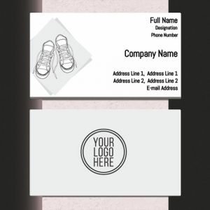 Visiting card Designs Printing for Shoe Shop