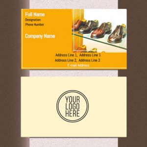 Visiting card Designs Printing for Shoe Shop