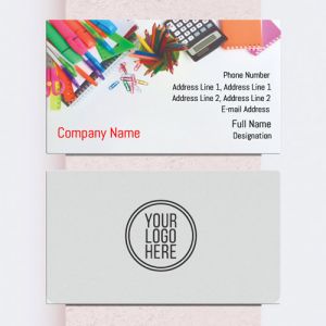 Visiting card designs Printing for Stationery shop 