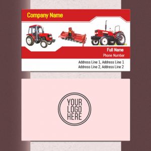 mahindra tractor- agriculture business- tractor work- tractor repair- trailer- supply  business- visiting card design background psd designs online free template sample format free download