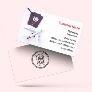 travel agent agency business card templates free download car tour travels visiting card design images sample formats with airplane and passport