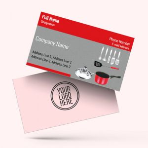 visiting card designs printing for Utensil Shop