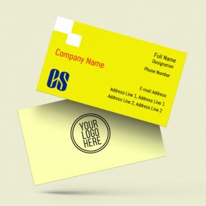 visiting card business design for company secretary format design sample firm guidelines images yellow background