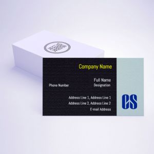 visiting card business design for company secretary format design sample firm guidelines images black and gray with logo background