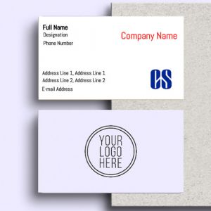 visiting card business design for company secretary format design sample firm guidelines images white background with CS logo