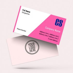 visiting card business design for company secretary format design sample firm guidelines images pink and white background