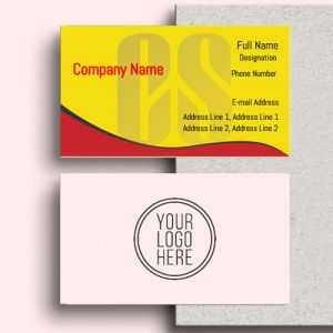 visiting card business design for company secretary format design sample firm guidelines images yellow and red background