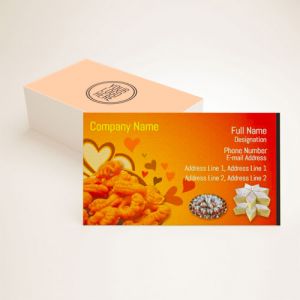Express your unique flavor with our online printing service for visiting cards tailored to Indian Sweets businesses.