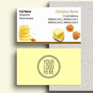 Visiting card designs Printing for Sweet Shop