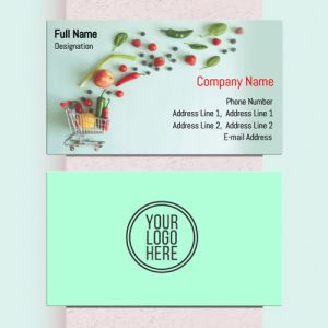 Visiting card Designs Printing for Grocery Shop
