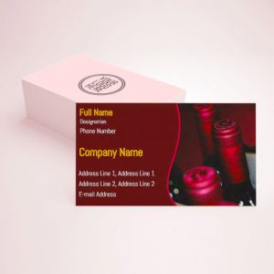 visiting card designs printing for Wine Shop
