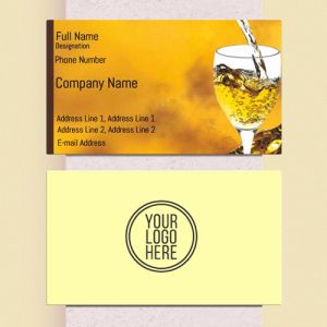 visiting card designs printing for Wine Shop