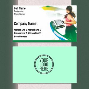 visiting card designs printing for Women's Fitness Center