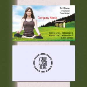 Visiting card Designs Printing for Yoga Instructors