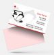 doctor Clinic visiting card design psd png sample template maker  online free background download in red color