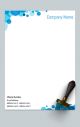Stylish letterhead design with a textured background, Contemporary letterhead design with a bold color scheme, Creative letterhead design with a watercolor effect