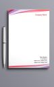 Elegant and modern letterhead design for a professional appearance, Artistic and eye-catching letterhead design for creative professionals, Professional letterhead design with a splash of creativity