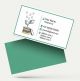 GST tax auditors part-time Consultant Accountant visiting card sample template format green and white background, accountant visiting card templates, tax consultant, GST practitioner, GST consultant, GST accountant, format, design, images, sample.