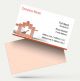 visiting card for construction company- civil contractor- building background psd free sample with background download