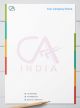 Stylish letterhead templates for Chartered Accountants: Trendy and visually appealing designs that incorporate stylish typography, modern graphics, and visually striking elements, ensuring the letterhead stands out while maintaining a professional