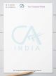 Minimalist letterhead designs for CA firms: Designs characterized by simplicity, clean typography, ample white space, and minimal embellishments, projecting a professional and uncluttered image that aligns with the precision and attention to detail requir