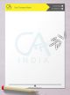 Stay on top of the game with our professionally curated and creatively designed Chartered Accountant letterhead designs.