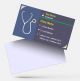 doctor Clinic visiting card design psd png sample image template maker online free background download yellow 
, blue color