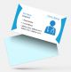 doctor Clinic visiting card design psd png sample template maker  online free background download Red color Yellow color blue and gray color blue color