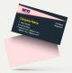 cma business visiting card format design sample images firm guidelines pink and dark blue