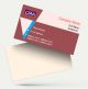 cma business visiting card format design sample images firm guidelines pink and red with logo