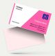 visiting card business design for company secretary format design sample firm guidelines images pink and white background