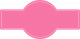 Coral Color Ribbon Shape Sticker