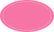 coral Color Oval Shape Sticker