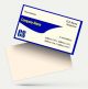 visiting card business design for company secretary format design sample firm guidelines images blue and yellow background