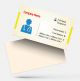doctor Clinic visiting card design psd png sample image template maker online free background download yellow 
, blue color