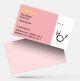 doctor Clinic visiting card design psd png sample template maker  online free background download in peach color