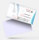 doctor Clinic visiting card design psd png sample image template maker online free background download white texture blue color 