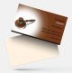 Best creative advocate/lawyer online business visiting card template with background image and sample design free download brown and white colour with advocate symbol latest visiting card design for online