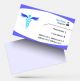 doctor Clinic visiting card design psd png sample template maker online free background download blue color