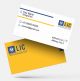 LIC Agent visiting card, White Yellow, and Blue Background, Best Design, online, insurance advisor, business card design, yellow n white color background