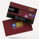life insurance advisor LIC Agent  visiting business card online design format template sample images  yellow color, coffee color, professional, Images dark red