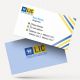 white blue color lines life insurance advisor LIC Agent  visiting business card online design format template sample images download