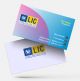 life insurance advisor LIC Agent  visiting business card online design format template sample images download pink n yellow