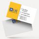 yellow and blue with lic logo life insurance advisor LIC Agent  visiting business card online design format template sample images download