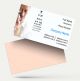 eye hospital ophthalmologist- optometrist- clinic doctor business visiting card design white color eye testing