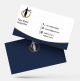 Best creative advocate/lawyer online business visiting card template with background image and sample design free download Superior Look Design for Advocate